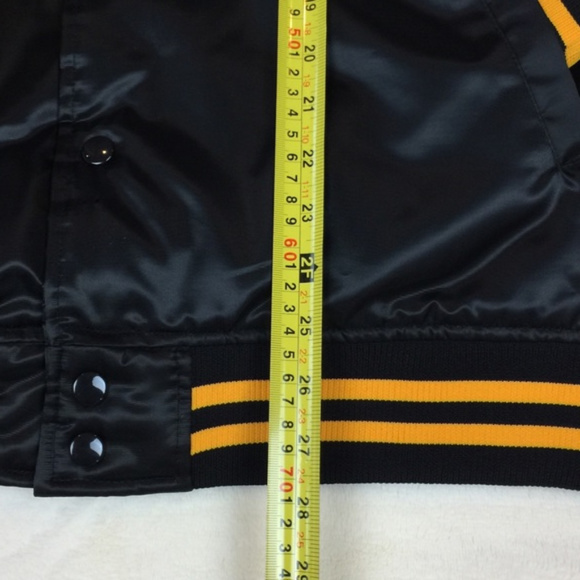 NEW Yankees Black Satin Quilted Baseball jacket XL - Picture 8 of 8